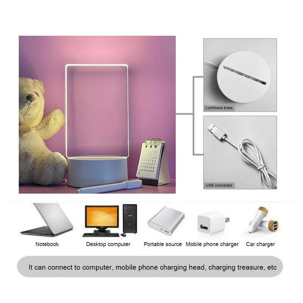 Led Text Lampa
