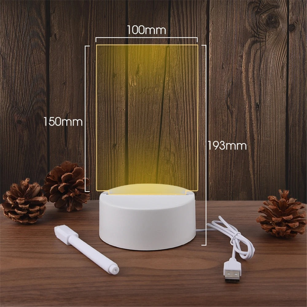 Led Text Lampa